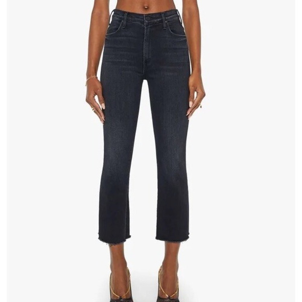 Revolve Mother The Hustler Ankle Fray Jeans 25 black encounters At Night $238